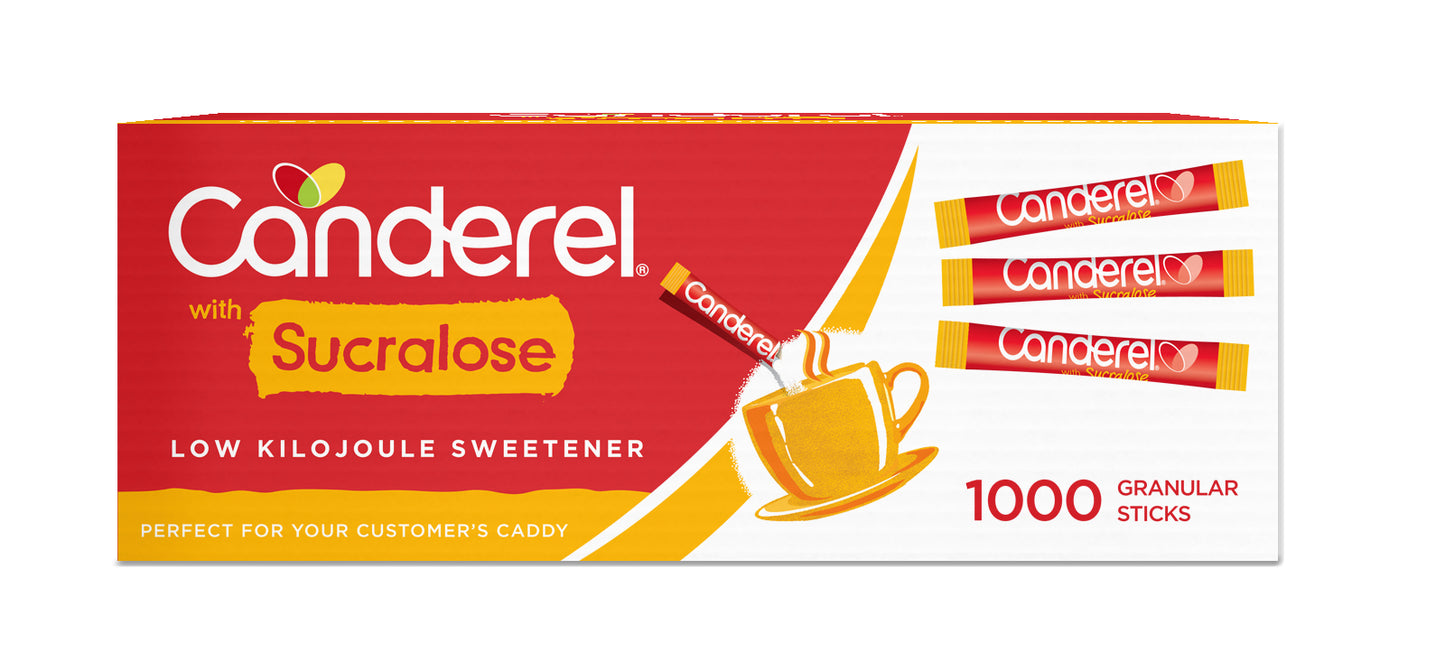 Canderel Sucralose Sweetener Sticks - 1000 Pack (Bulk)