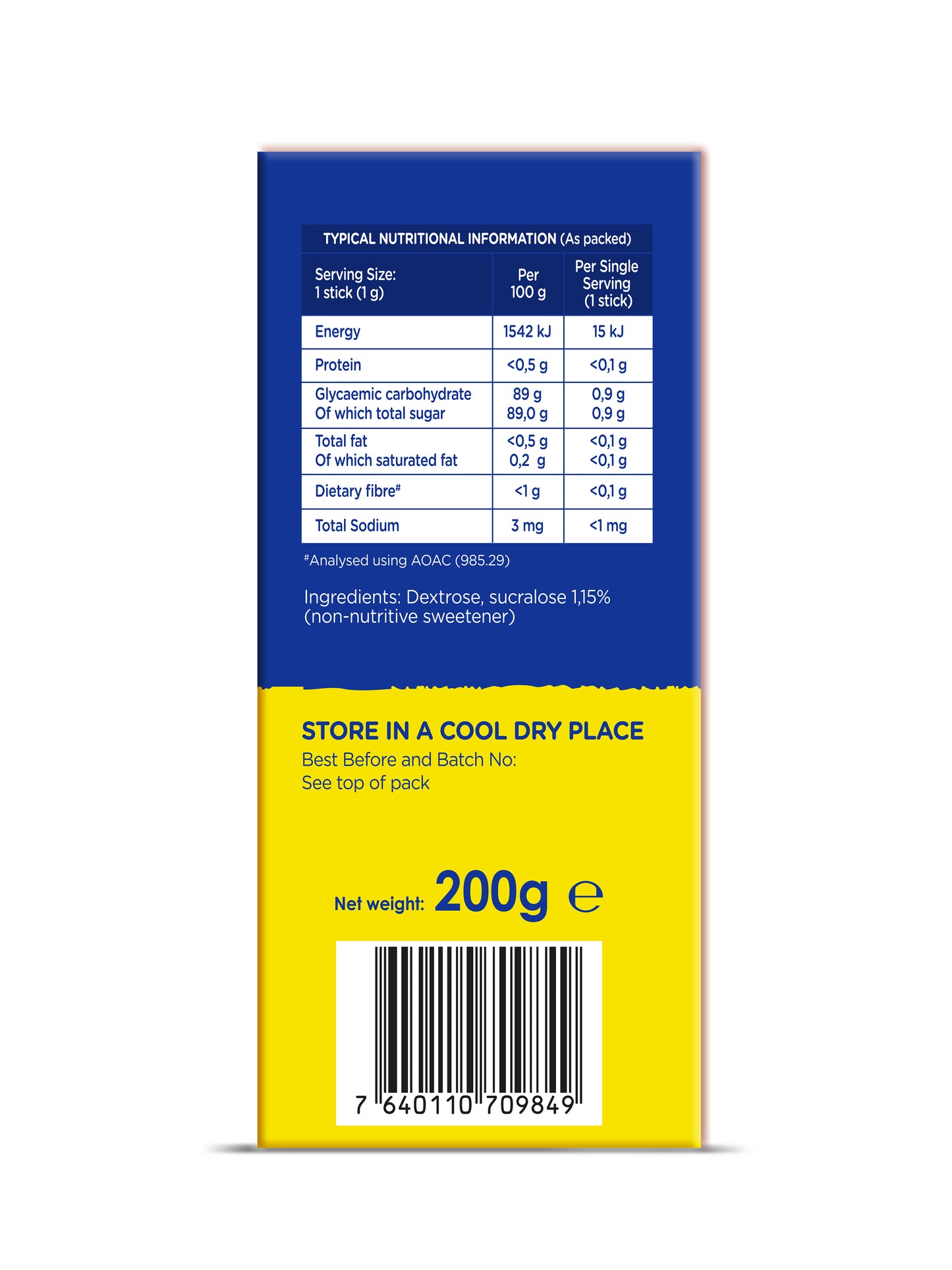 Equal Sweetener Sticks – 200 Pack