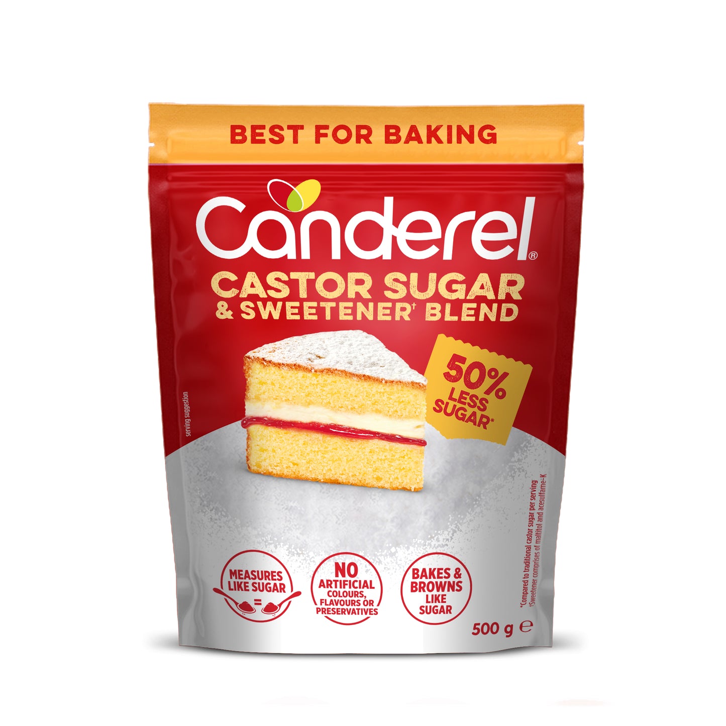 Canderel Castor Sugar & Sweetener Blend - 500g