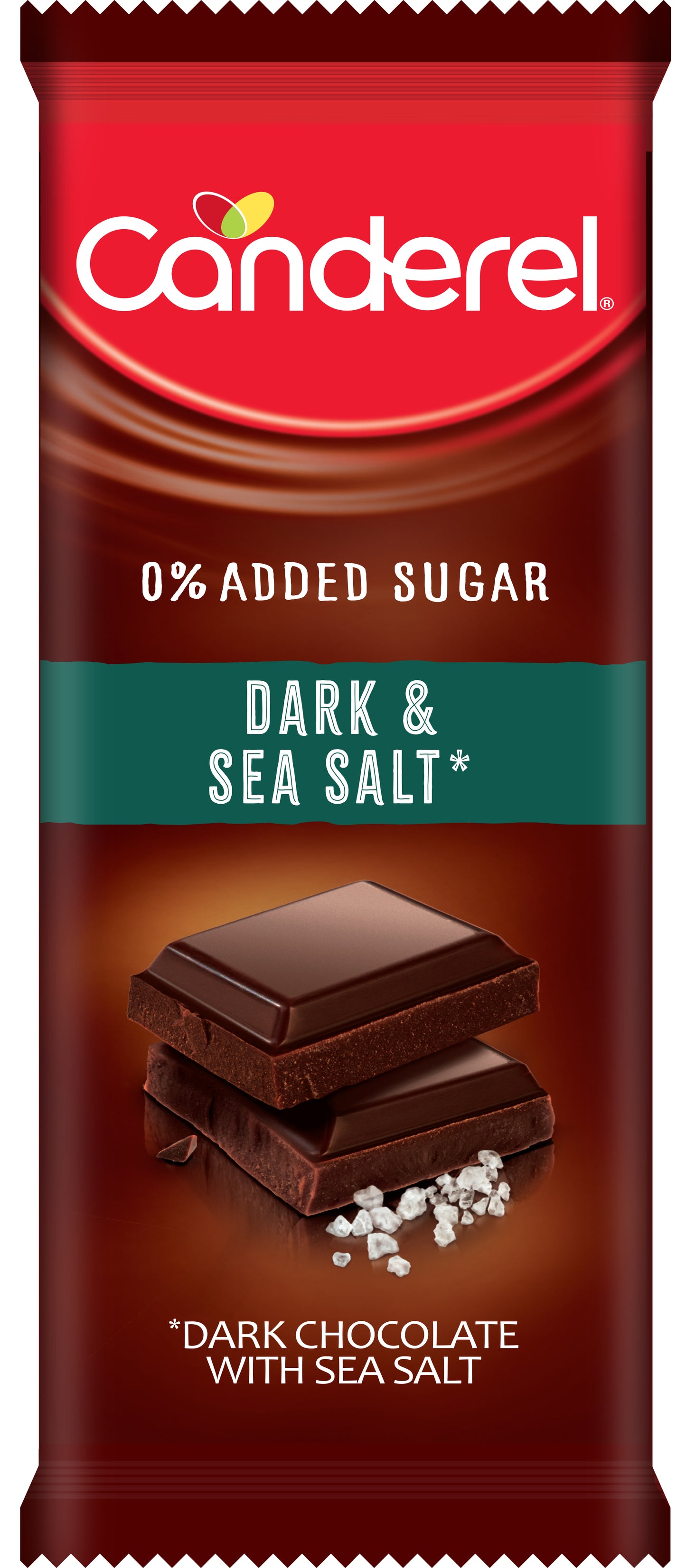 Canderel Dark and Sea Salt Chocolate Slab