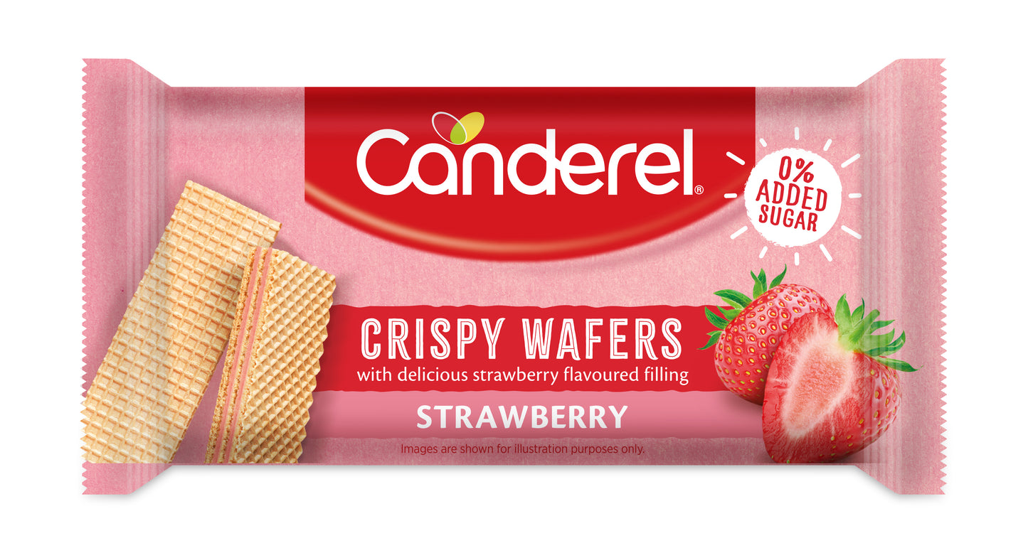 Canderel Crispy Wafers - Strawberry - 45g