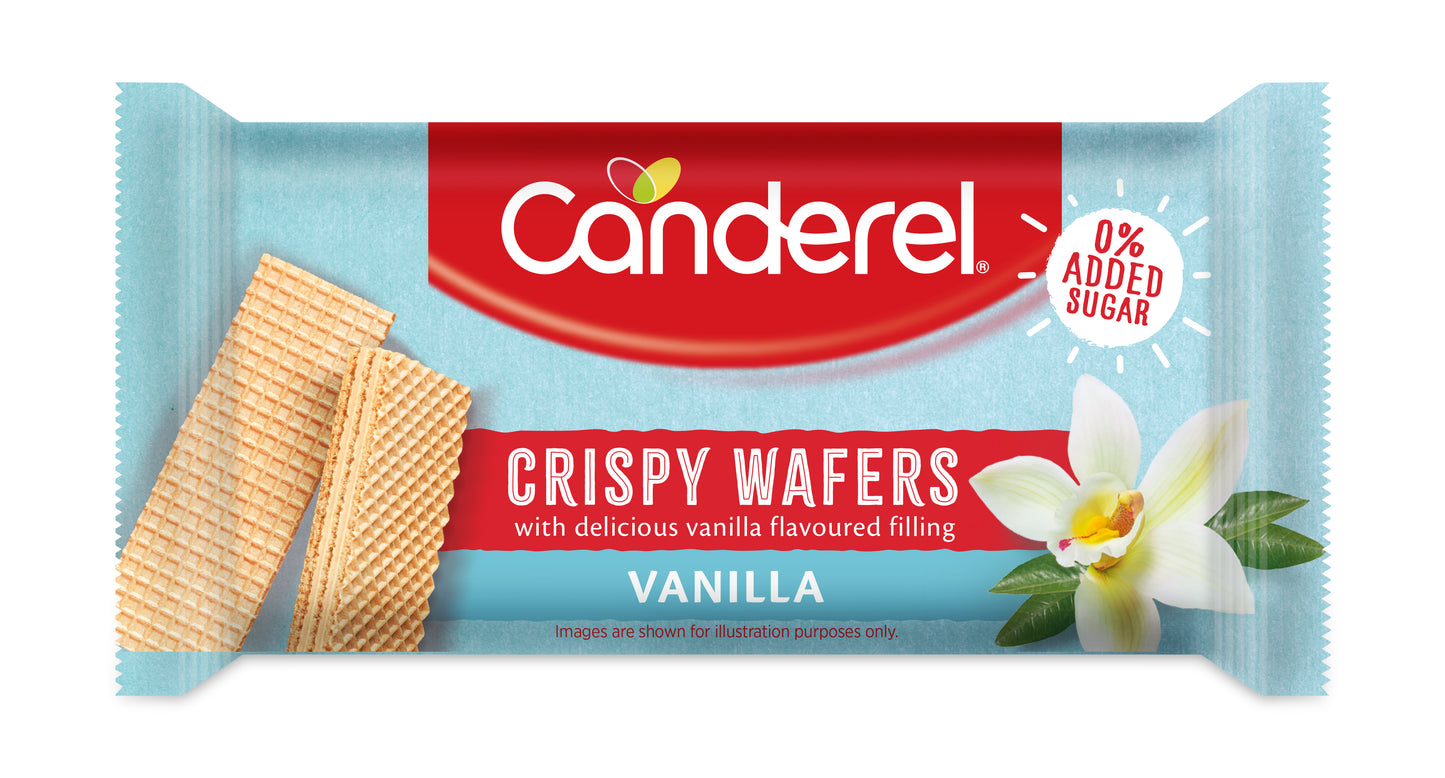 Canderel Crispy Wafers - Vanilla - 45g