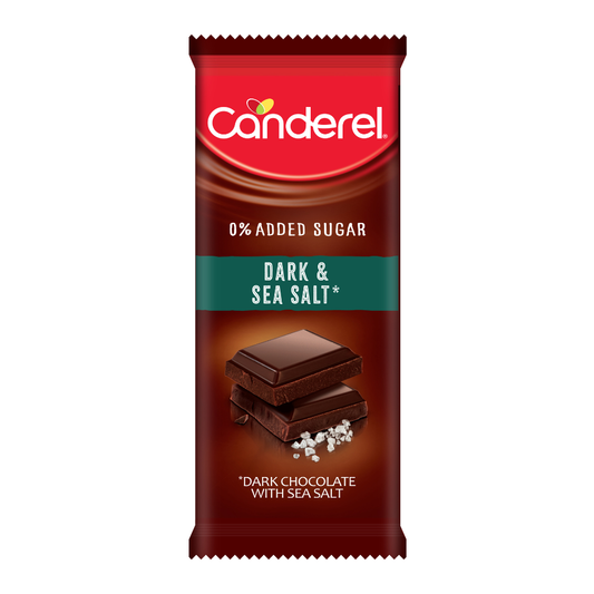 Canderel Dark Chocolate with Sea Salt – 100g