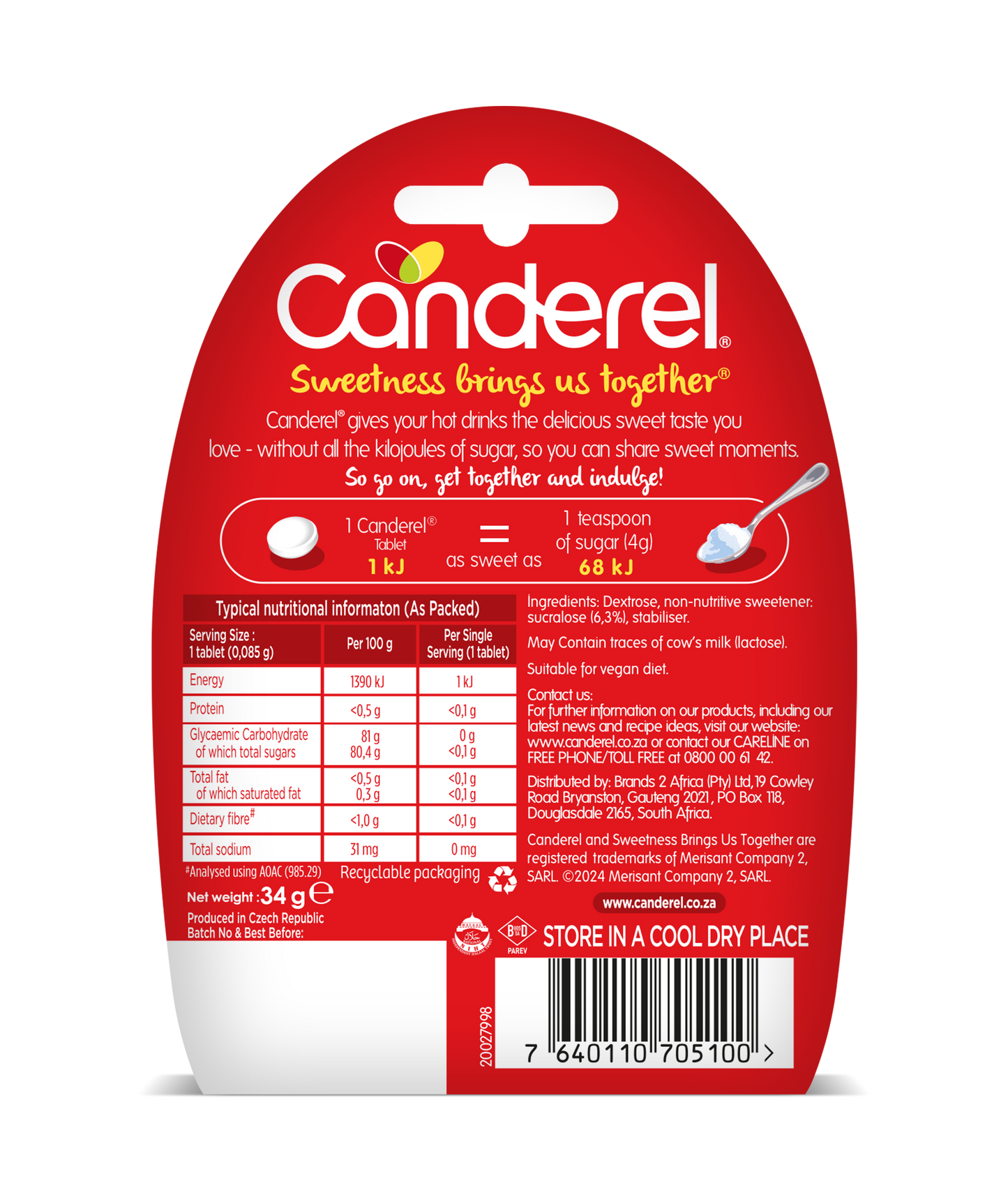 Canderel Classic Tablets - 400 Pack