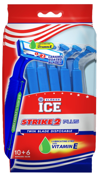 Clasico Ice Strike 2 - Pouch of 10+6 Shaving Razors