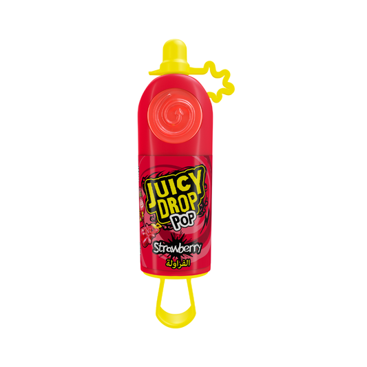 Bazooka Juicy Drop Pop – Strawberry 26g