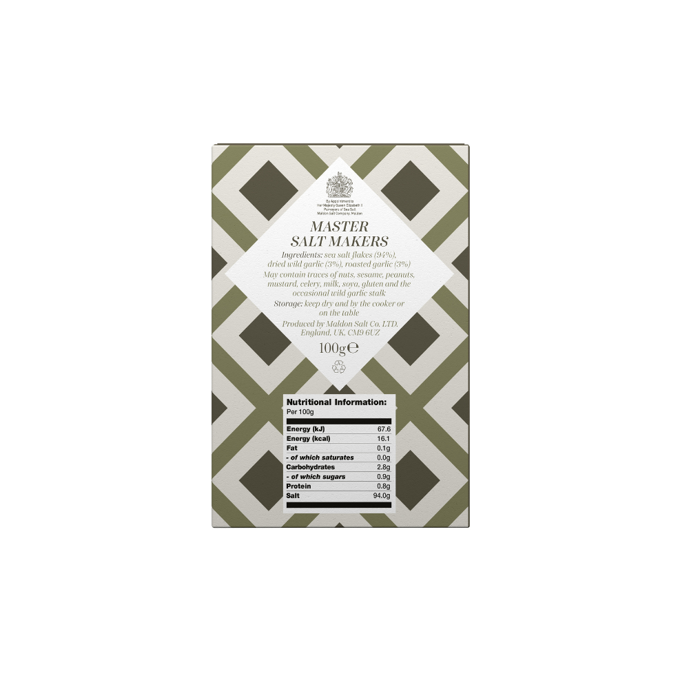 Maldon Garlic Sea Salt – 100g