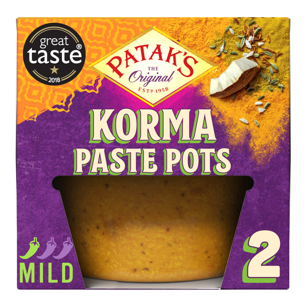 Patak's Curry Paste Pots Korma 2x70g Ruby Emporium
