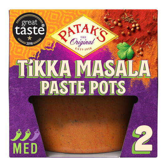 Patak's Curry Paste Pots- Tikka Masala 2x70g