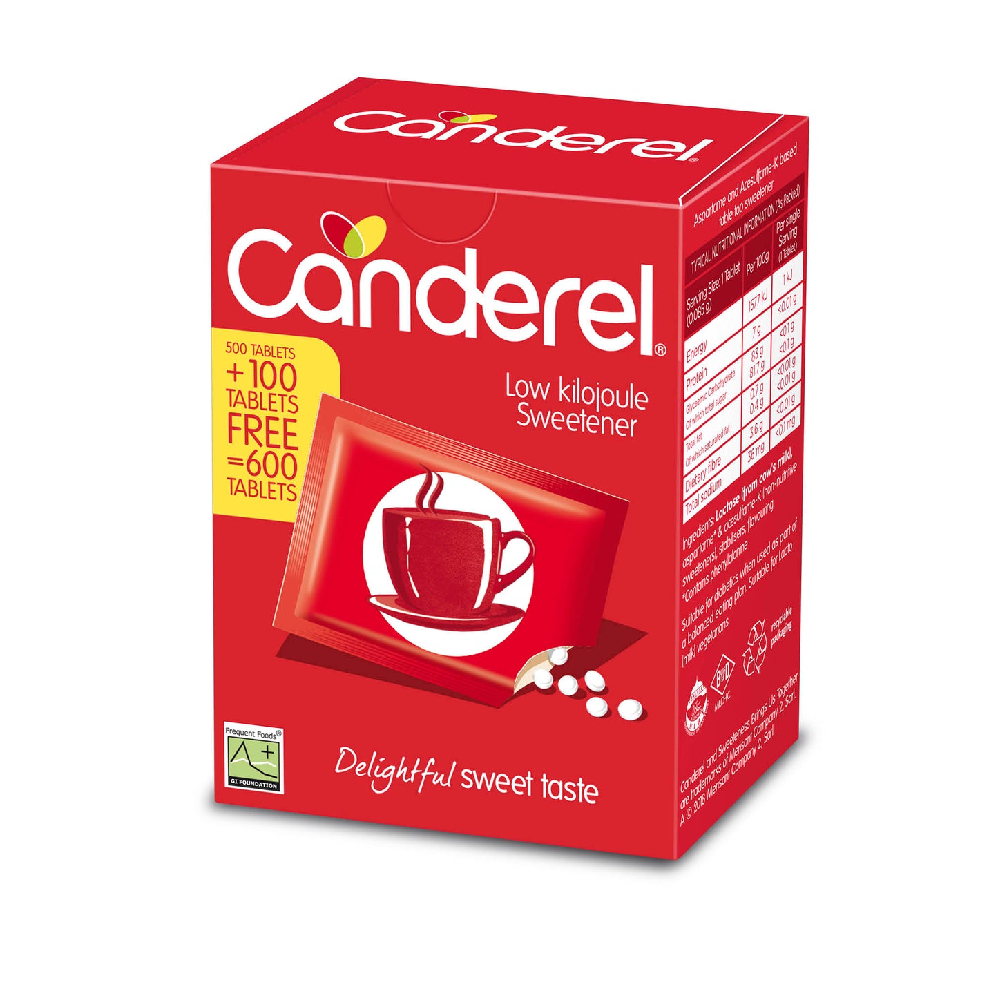 Canderel Tablets 500 + 100 Free